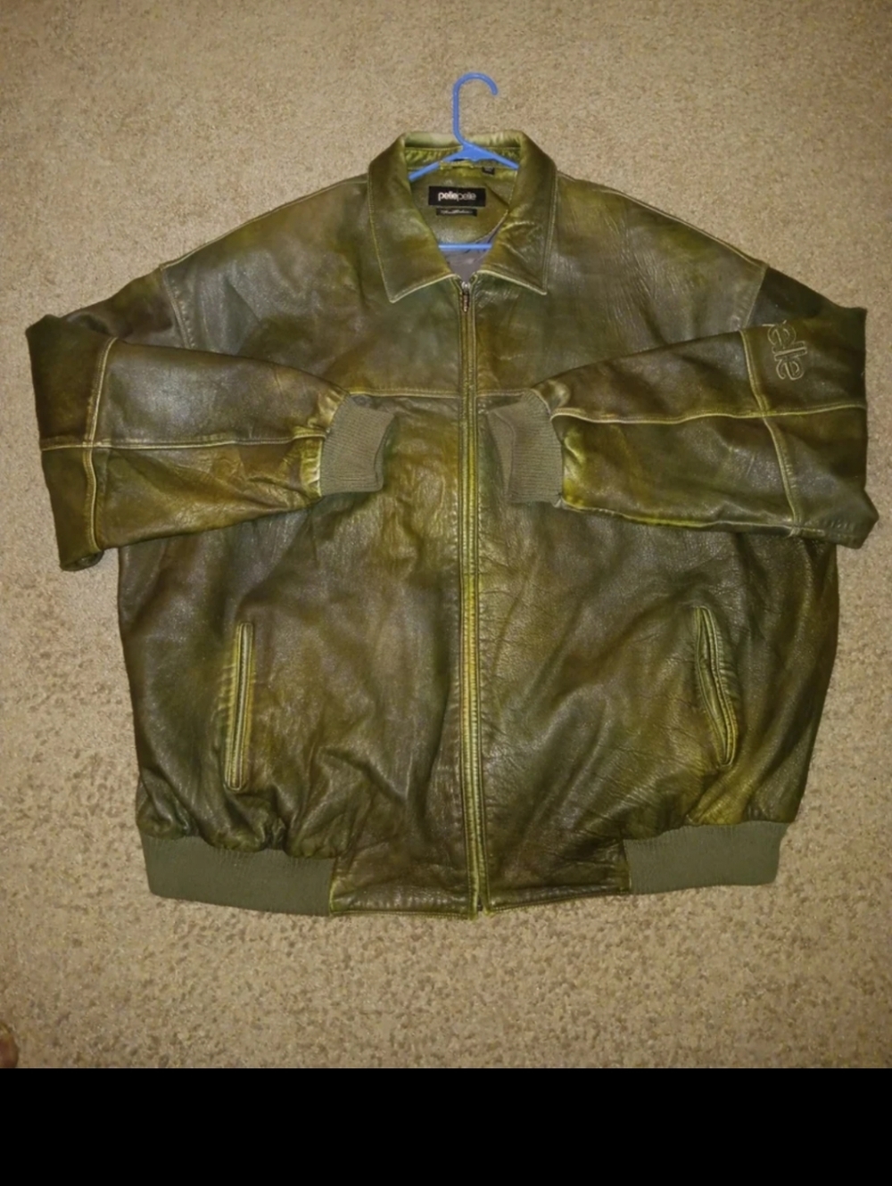 Nice military green vtg pelle pelle mens size 60 Jacket